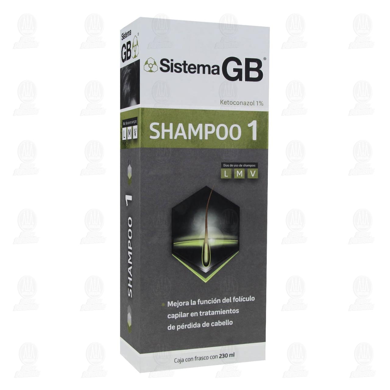 Sistema GB Shampoo 1 & 2 Kit – Ketoconazole + Zinc & Climbazole – Hair Regrowth & Dandruff Control