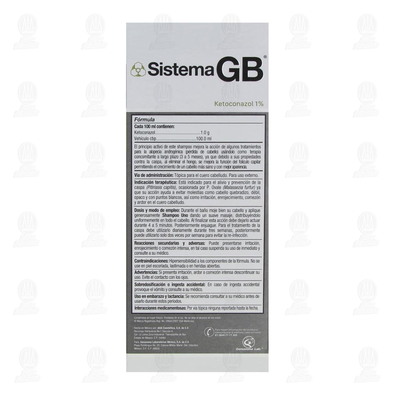 Sistema GB Shampoo 1 & 2 Kit – Ketoconazole + Zinc & Climbazole – Hair Regrowth & Dandruff Control