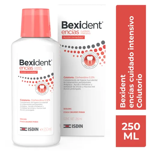 Bexident Encías Mouthwash – Intensive Gum Care – Alcohol-Free Oral Rinse – 250 ml – Imported from Spain