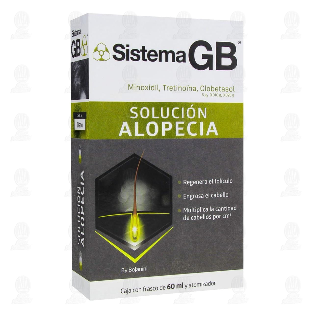 Sistema GB Hair Regrowth Topical Solution 60ml | Daily Use Spray | Made in Mexico