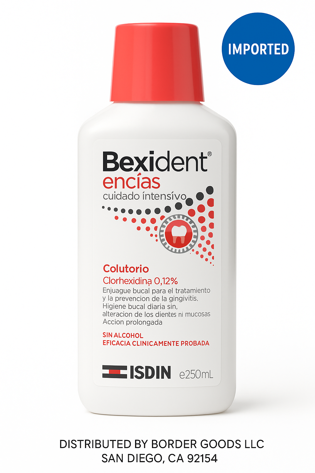 Bexident Encías Mouthwash – Intensive Gum Care – Alcohol-Free Oral Rinse – 250 ml – Imported from Spain