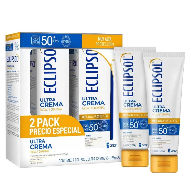 Eclipsol Bloqueador Solar FPS 50+ 2 pzas