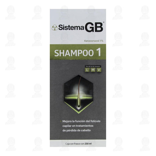 Sistema GB Shampoo 1 & 2 Kit – Ketoconazole + Zinc & Climbazole – Hair Regrowth & Dandruff Control