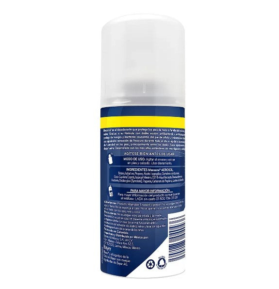 Mexsana Talco Spray Desodorante para Pies3 Frascos de 150mL c/u