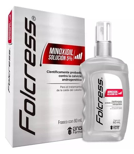 Solución Grisi Folcress Minoxidil 5% 60 ml