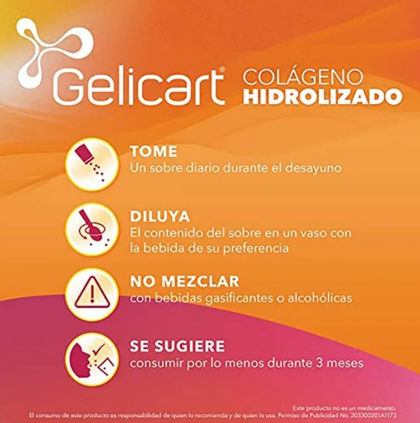 Gelicart Action suplemento alimenticio 30 sobres 20 mg